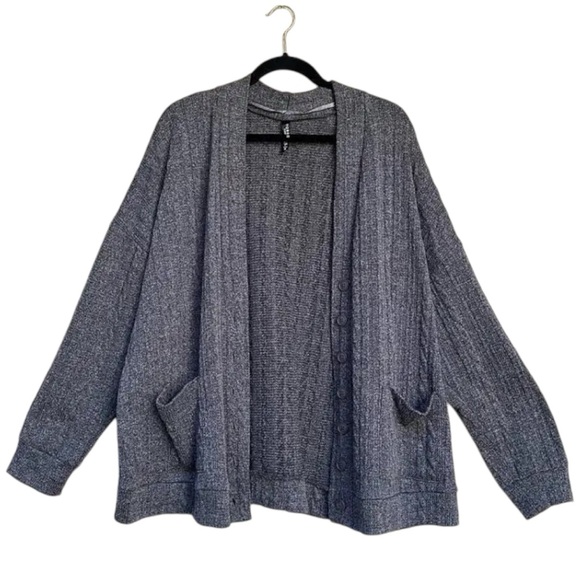 Torrid sleep cable lounge button front sweater cardigan - Picture 1 of 6
